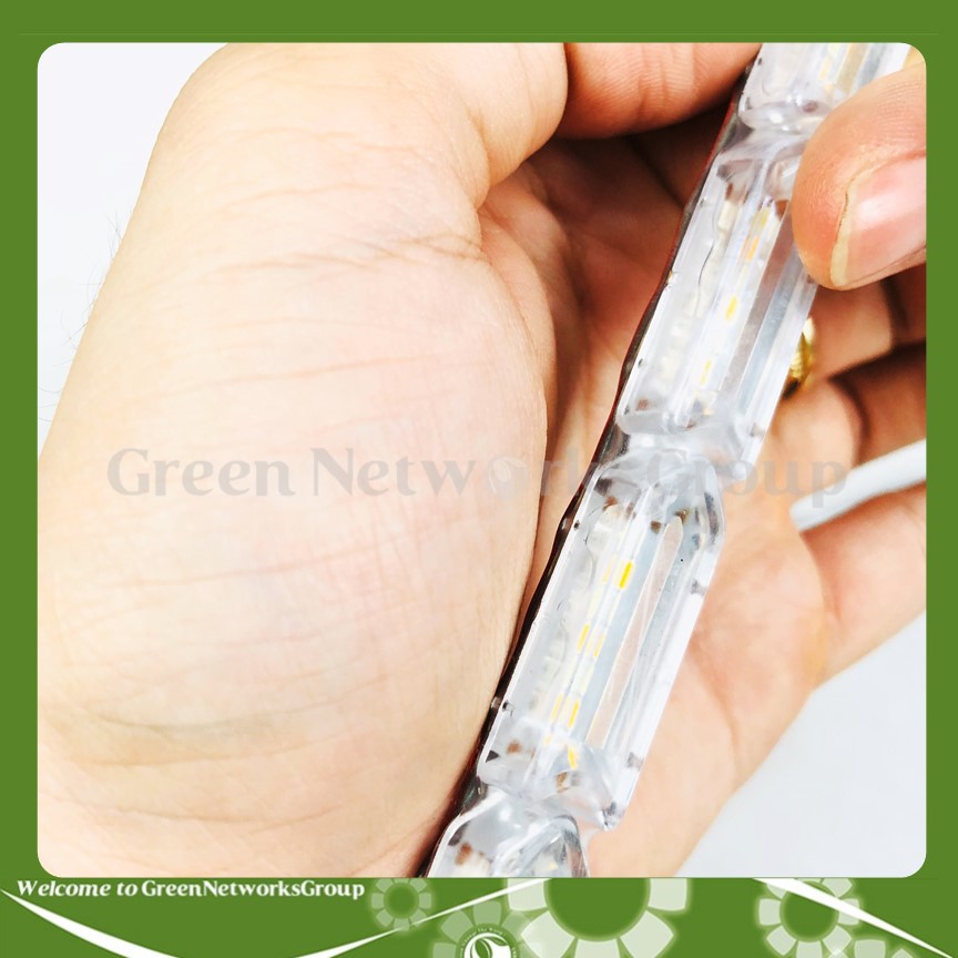 Đèn led dây dán 1 dãy 10 bóng mũi tên Trắng Vàng với chế độ chớp chạy màu vàng kiểu mũi tên ( 2 chế độ ) Greennetworks