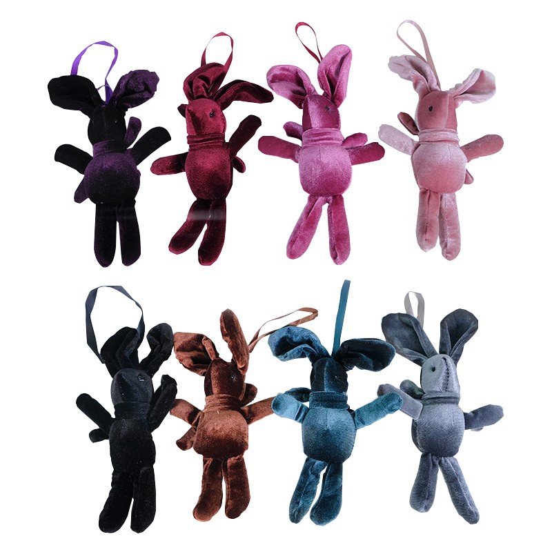 [ HCM ] thỏ nhung Hàn Quốc mới chúc thỏ hoa bó hoa trang trí hộp hoa nhỏ phụ kiện bó hoa phong cách Hàn Quốc mặt dây vải