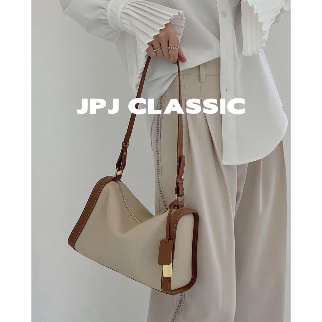 Túi Xách Đeo Vai Hình Gối Màu Sắc Tương Phản Thời Trang Cho Nữ