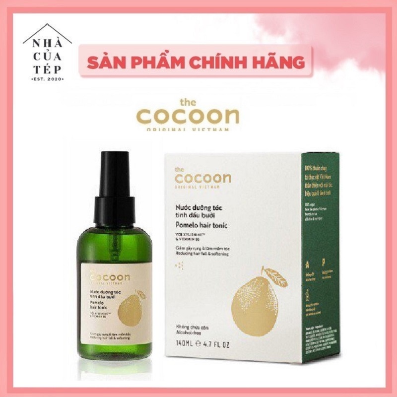 Nước dưỡng tóc tinh dầu bưởi Cocoon giúp giảm gãy rụng & làm mềm tóc 140ml