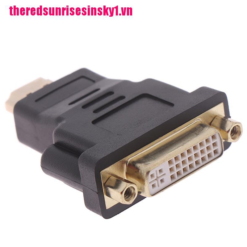 (3C) Giắc Chuyển Đổi Dvi-D Dual Link (24 + 5 Pin) Female Sang Hdmi Male Cho Lcd Hdtv