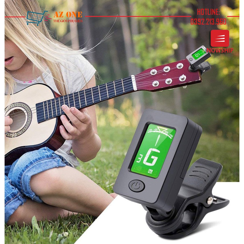 Máy Chỉnh Dây Đàn Dùng Cho Guitar, Bass, Violin, Ukulele TUNER