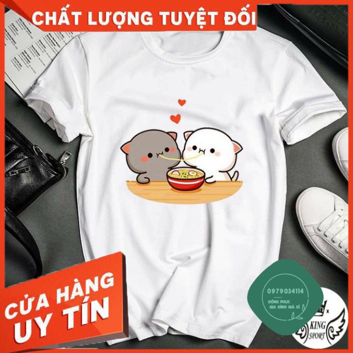 Áo thun giá sỉ Áo đôi nam nữ tình yêu bạn thân đẹp unisex nam nữ gia đình cao cấp thoáng mát form rộng