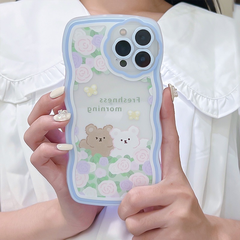 Ốp lưng iphonePhù Hợp Ốp Điện Thoại  Silicon Tpu In Hình Hoa Cho iPhone 13Pro 12Promax 11Dinuo case