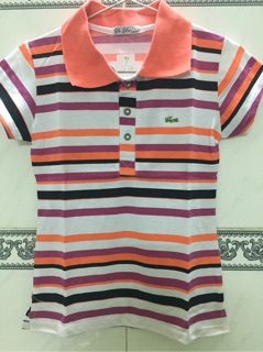 Áo thun Polo cá sấu kẻ sọc