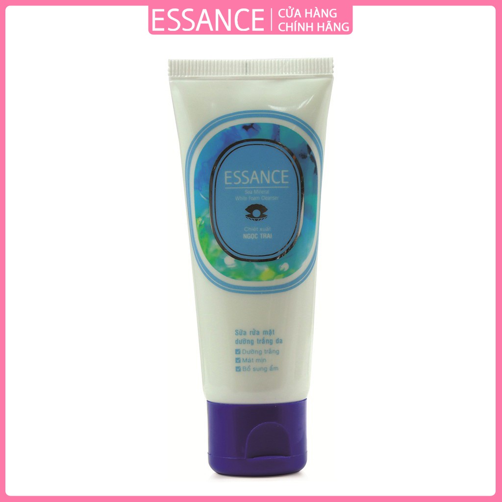 Sữa rửa mặt dưỡng trắng chiết xuất ngọc trai Essance Sea Mineral White Foam Cleanser 80g | BigBuy360 - bigbuy360.vn