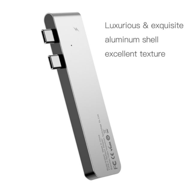 Hub chuyển đổi 5 trong 1 dành cho Macbook Pro (Thunderbolt 3 / Dual Type C to USB 3.0 / HDMI / Type C)