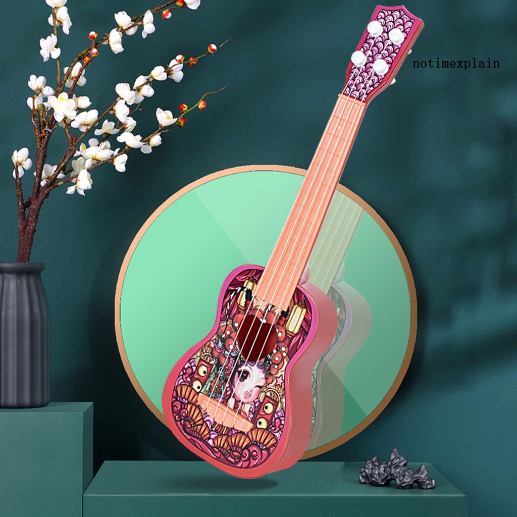 Đàn Ukulele Mini Màu Đỏ Trơn Cho Người Mới Bắt Đầu