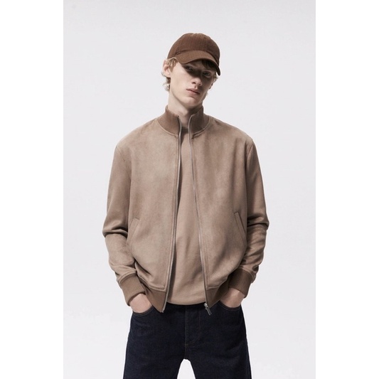 BÁN SỈ - ÁO BOMBER DA NÂU NAM MẶC ĐƯỢC 2 MẶT CAO CẤP