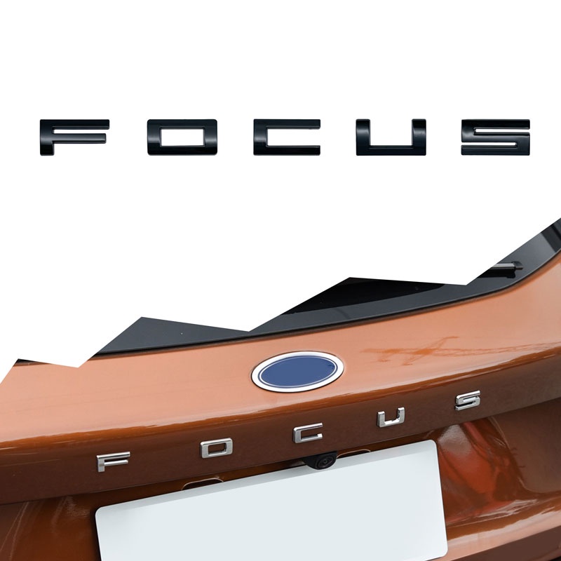 Miếng Dán Logo Chữ 3D Bằng Kim Loại Cho Xe Hơi Ford Focus ST line X