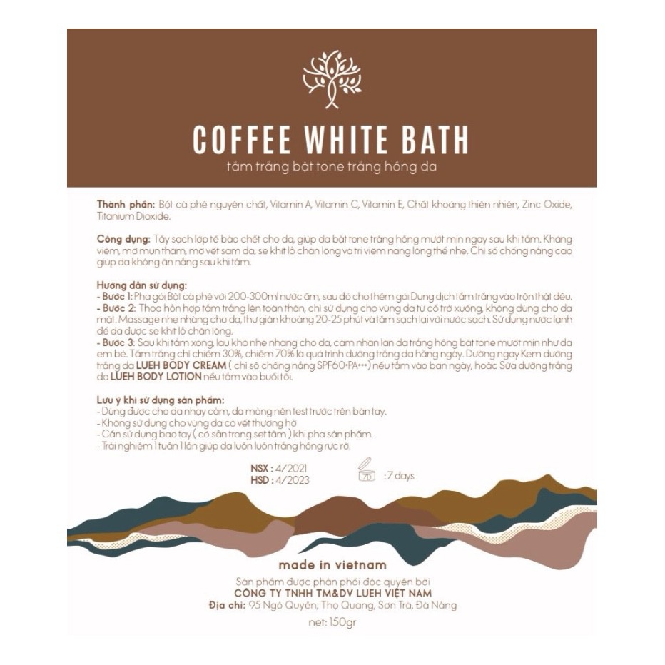 BẬT TONE TRẮNG HỒNG NGAY LẦN ĐẦU TẮM COFFEE WHITE BATH