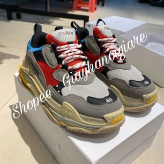 | ẢNH THẬT | Giày Balen Triple S Đỏ Xanh R.E.P