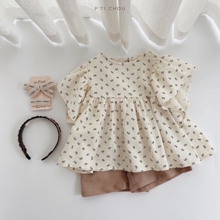 Set bộ cánh tiên hoa nhí bé gái P’ti Chou
