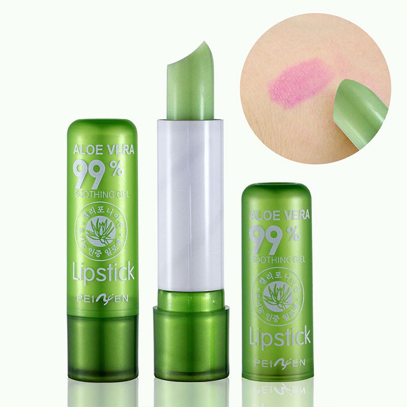 Son Dưỡng Chuyển Màu LÔ HỘI Hasaya Girl Aloe Vera 99% thái