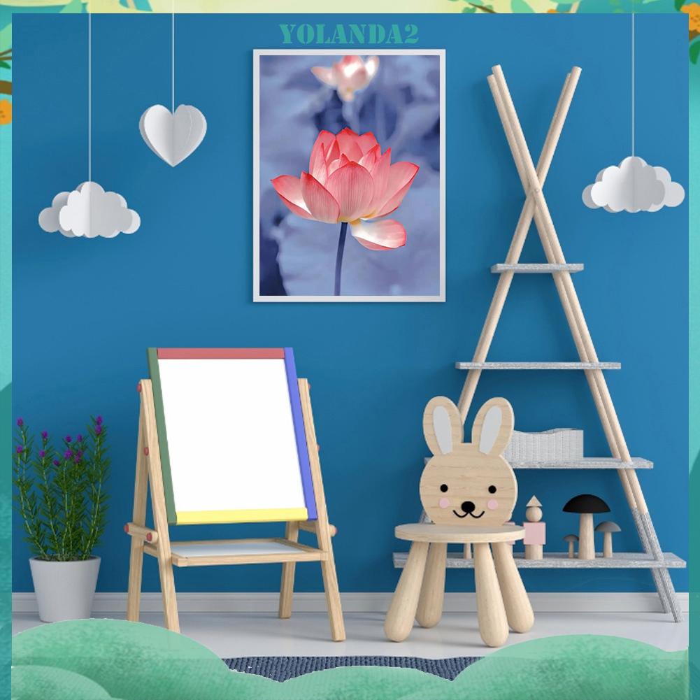 Tranh Đính Đá Kim Cương Toàn Bộ 5D DIY Hình Vẽ Hoa Sen