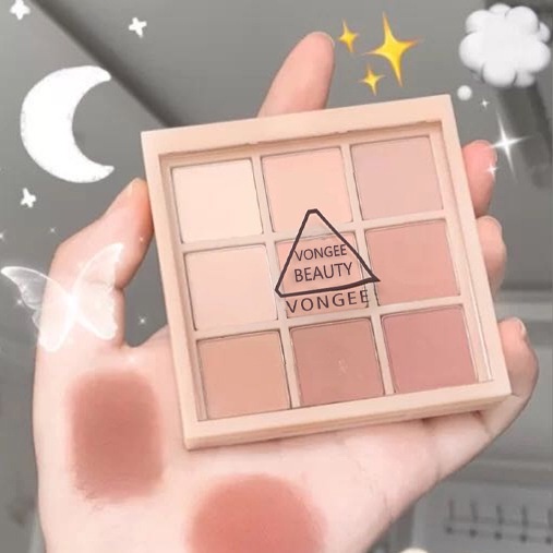 Bảng Phấn Mắt 9 Màu Sắc Trang Điểm nude Tự Nhiên