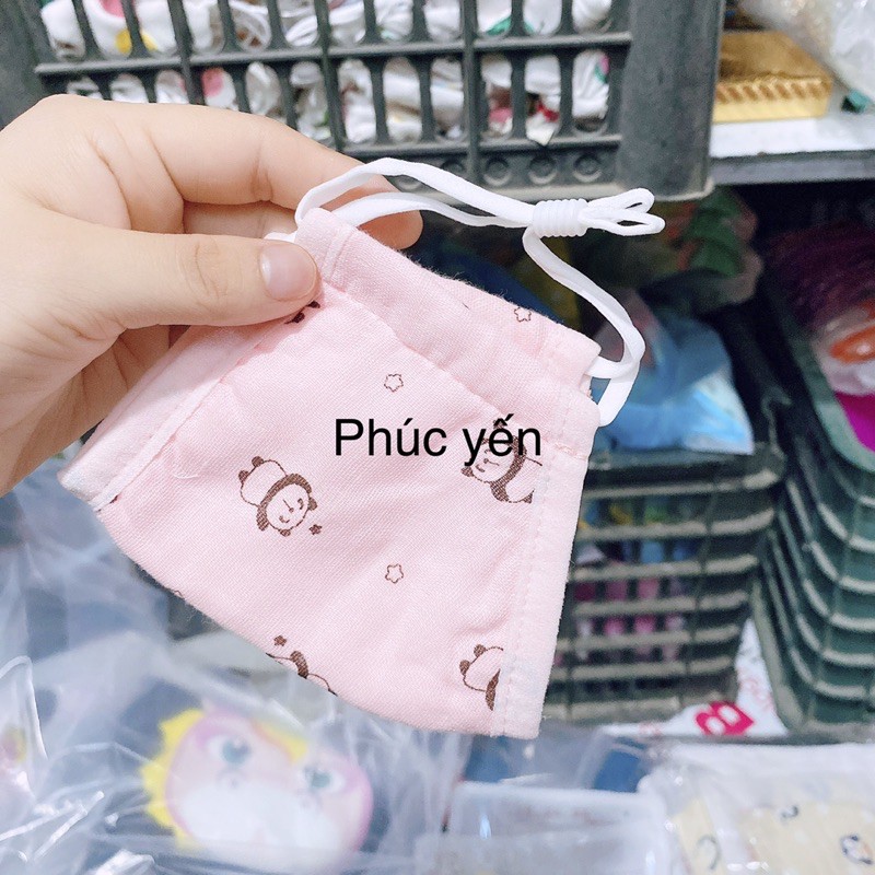 Sale !!! KHẨU TRANG XÔ XUẤT NHẬT BẰNG VẢI CÓ NÚT CHỈNH CHO BÉ (4 LỚP TÚI ZIP) (466) Shop Phúc Yến