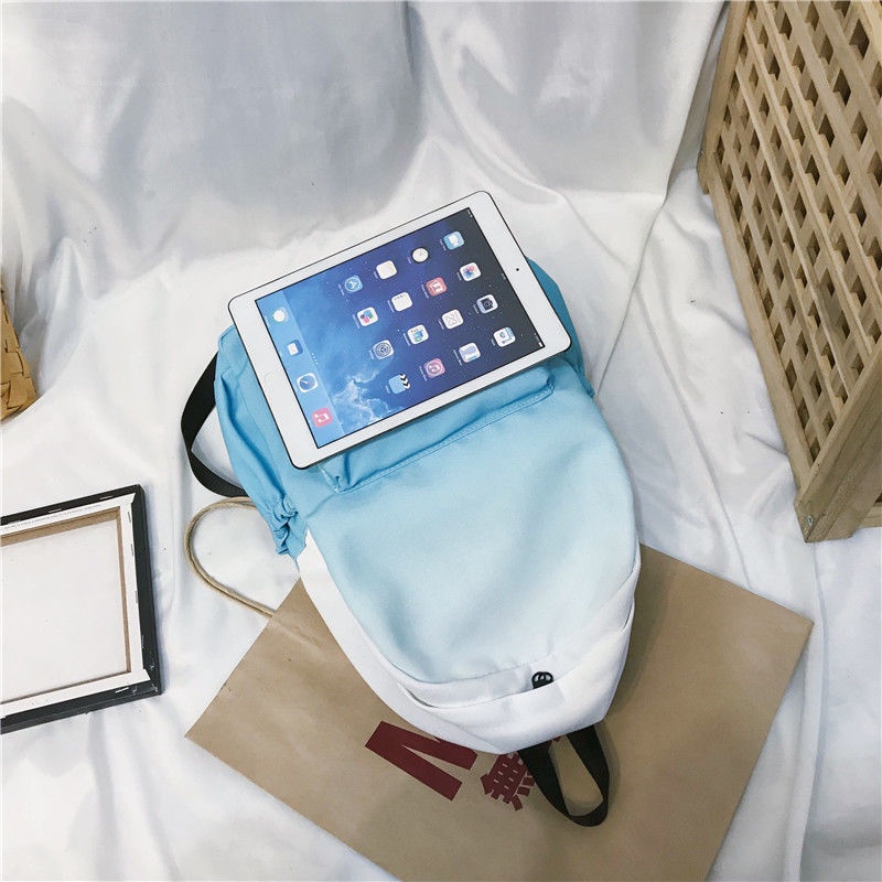 【Giao Hàng Nhanh】 Balo Đi Học Màu Gradient Phong Cách Hàn Quốc Cổ Điển Sức Chứa Lớn Cho Nữ Sinh Đại Học