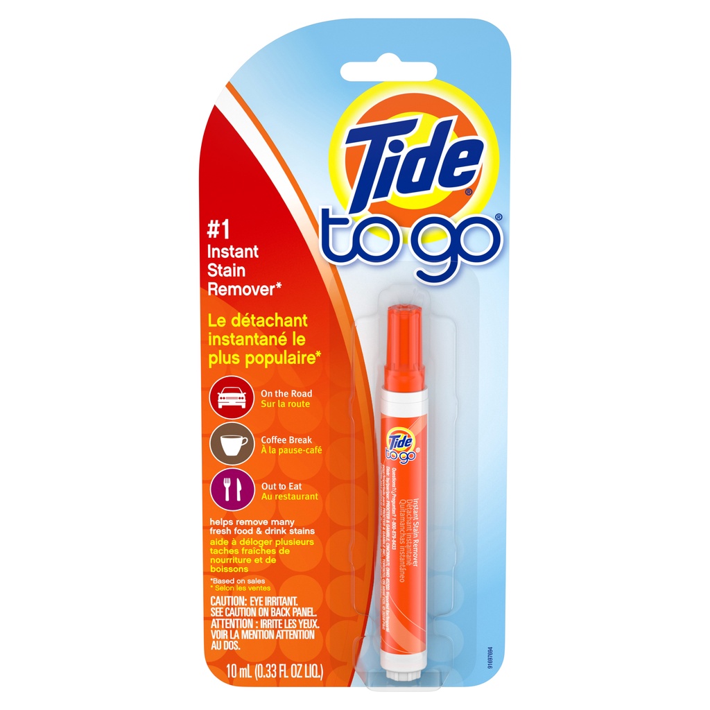 Bút tẩy Tide To Go 10ml loại bỏ vết bẩn quần áo tức thì - Từ Hảo