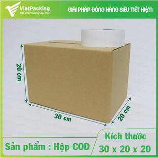 [CỰC SỐC] 15 Hộp giấy đóng hàng 30x20x20 đẹp