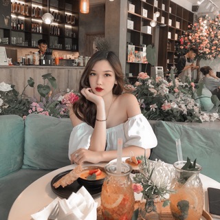 Áo trễ vai tay bồng hàng sẵn ( Ảnh thật chính chủ)