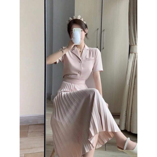 SET ÁO VES.T KÈM CHÂN VÁY DẬP LY