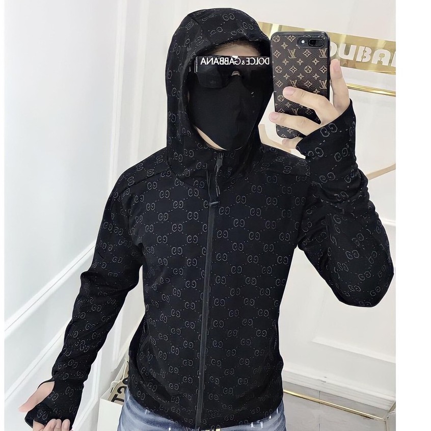 Áo khoác chống nắng nam nữ họa tiết LV cao cấp dày dặn, co dãn 4 chiều, có túi khóa chống nắng tốt | BigBuy360 - bigbuy360.vn