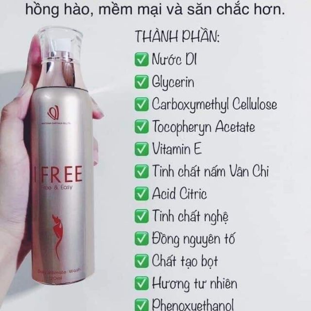 Combo Dung dịch vệ sinh ifree (tặng kèm nước hoa)