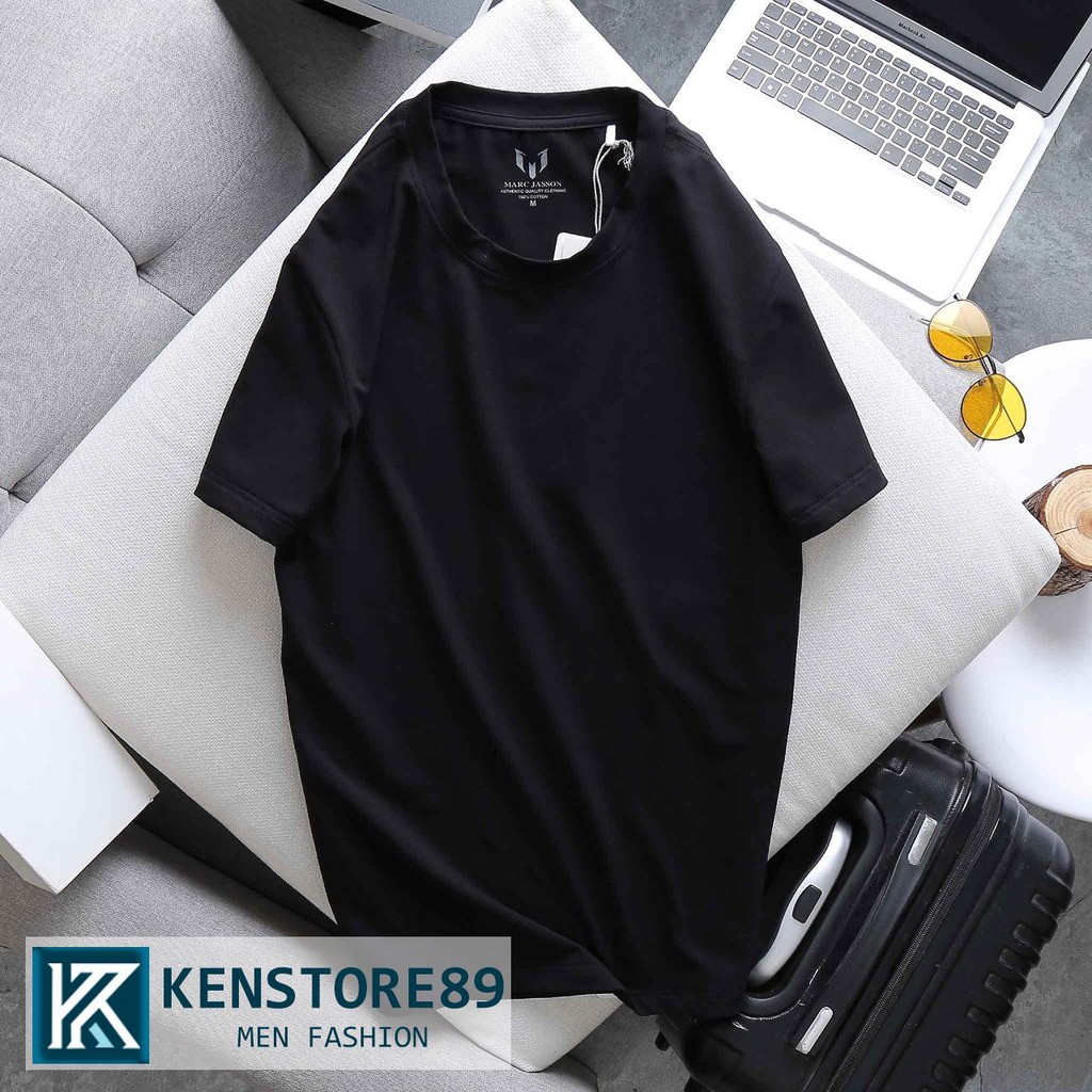 Áo thun nam cổ tròn MÀU TRƠN BASIC MARC 100% cotton compact cao cấp KENSTORE89 ATP116