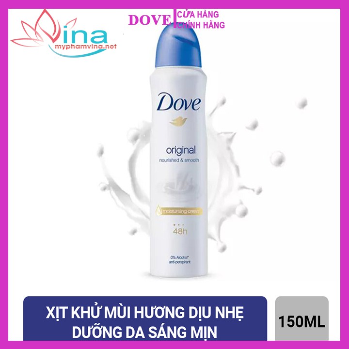 XỊT KHỬ MÙI DOVE 150ML CHÂU ÂU – HÀ LAN