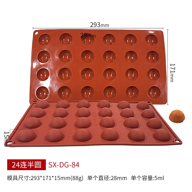 Khuôn Silicone Làm Bánh Hình Bán Nguyệt