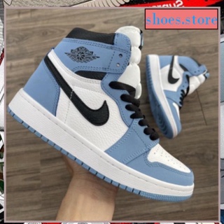 Giày Jordan Cao Cổ, Giày Jordan 1 xanh da trời baby Thời Trang mới Cao Cấp Full Box Bill