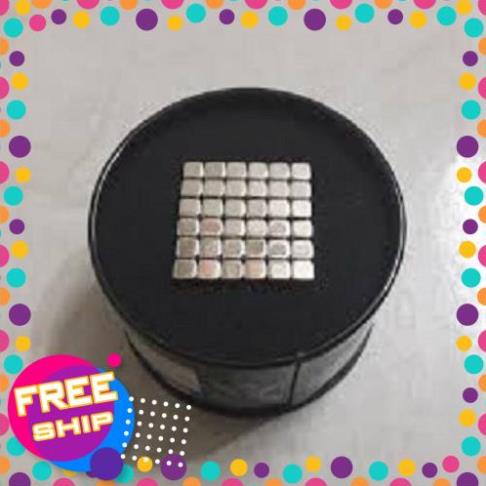 Bộ Nam châm xêp hình thông minh Bucky Cubes 216 viên 5mm Vuông FULLBOX