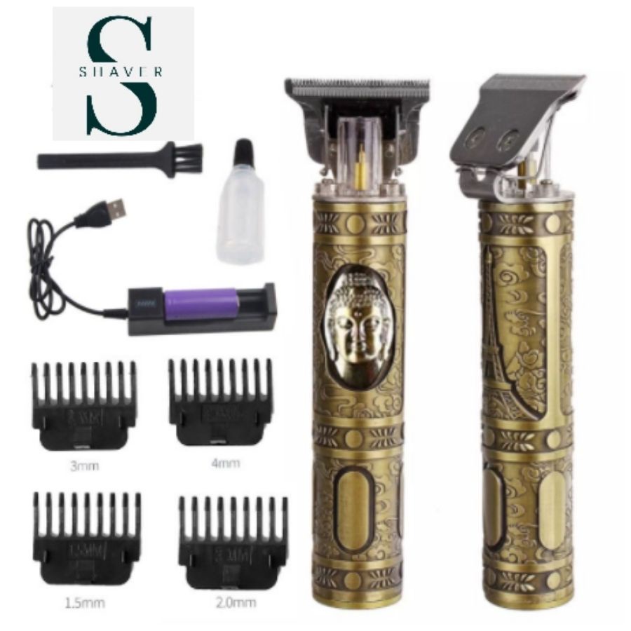 Tông đơ cắt tóc, chấn viền VINTAGE-T9 nhỏ gọn, sạc điện, pin cực bền