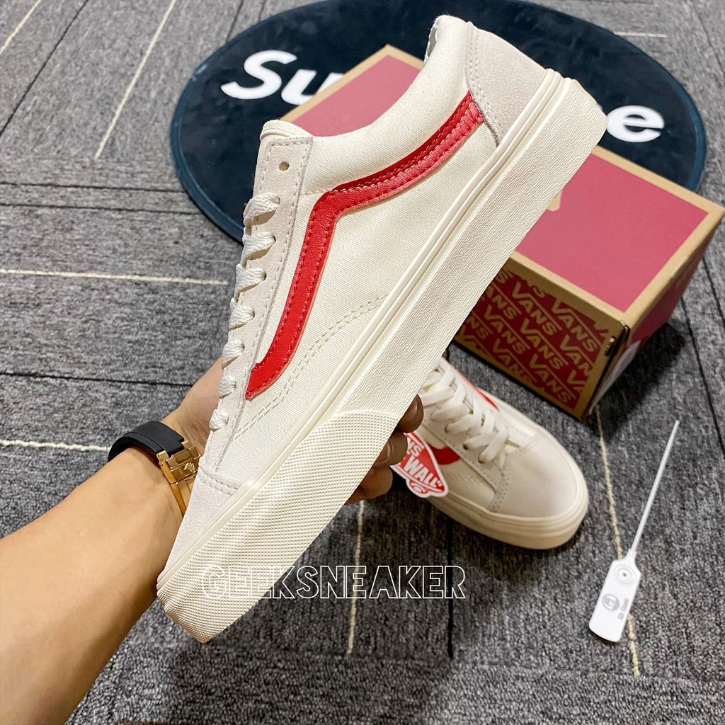 [GeekSneaker] Giày Vans Style 36 RED - Kẻ đỏ