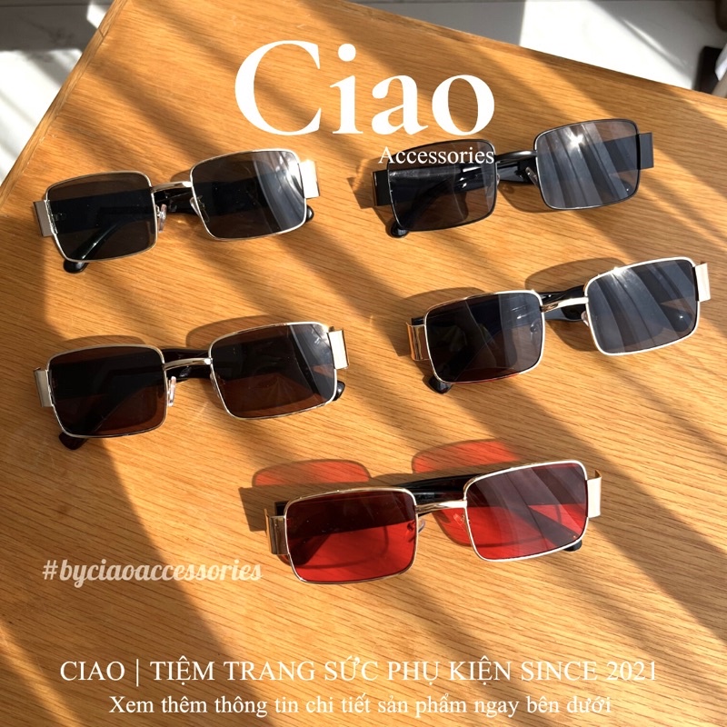 Kính mát/ Kính mắt thiết kế bản vuông mã 16 phong cách trendy Ciao accessories