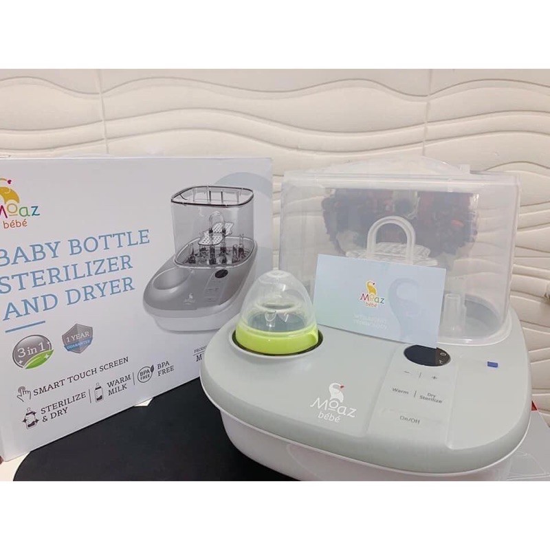 Máy tiệt trùng sấy khô và hâm sữa Moaz Bébé đa năng MB-005