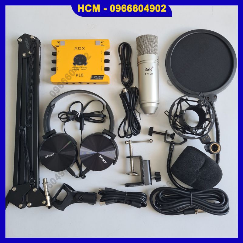 Combo K10 bản 2020 và At100 loại 1 không rè bao hay đầy đủ phụ kiện