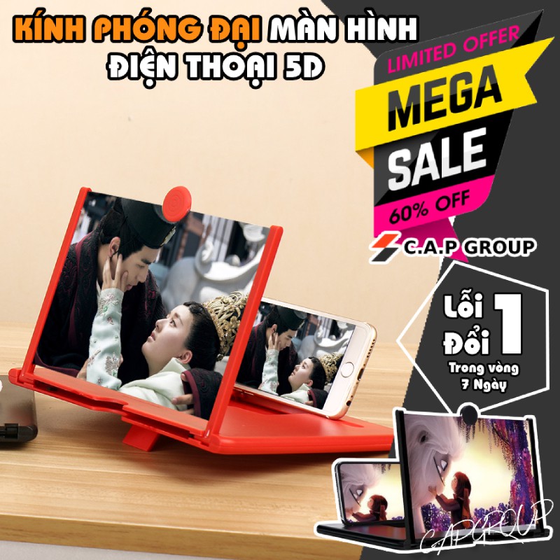 Kính phóng đại to màn hình điện thoại giá đỡ cỡ siêu lớn 10 inch 5D độ sắc nét cao