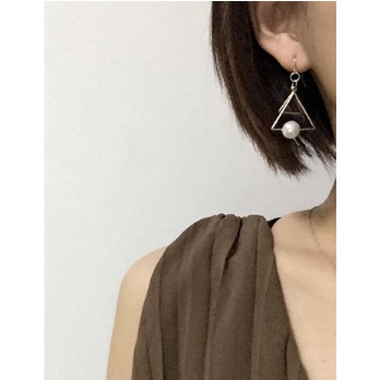 Bông tai hình học đính ngọc BT03