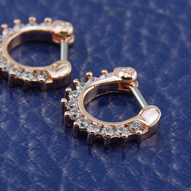 Khuyên mũi thiết kế đính đá nhiều kiểu dáng độc đáo thời trang cá tính 16G