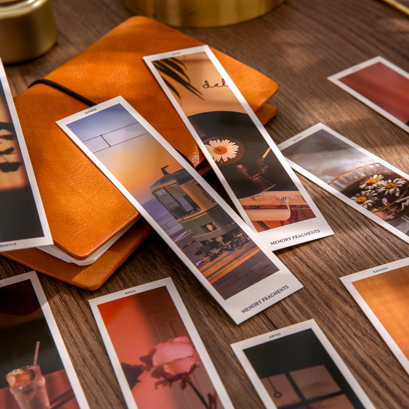 Bộ 30 Thẻ Đánh Dấu Trang Sách Hình Hoa Hoàng Hôn Dành Cho Học Sinh / Người Lớn