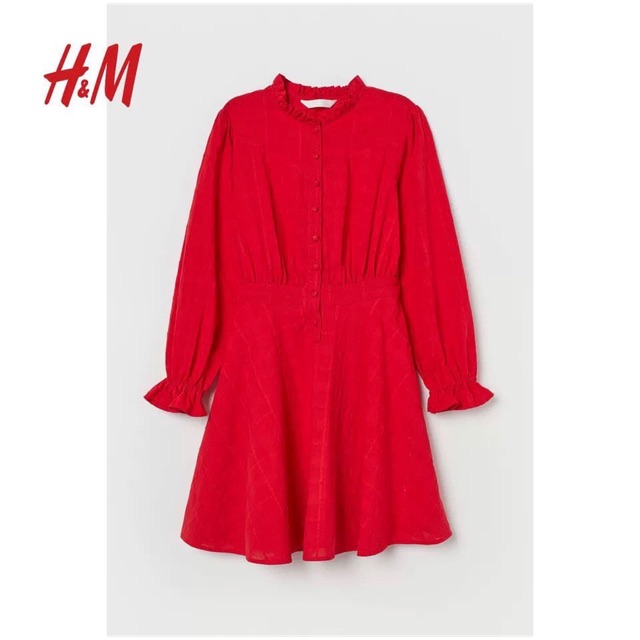 Đầm đỏ tay dài H&M