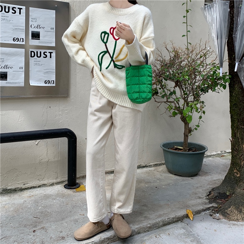 Túi đeo chéo IELGY họa tiết gân sọc nhiều màu sắc tùy chọn mini xinh xắn thời trang