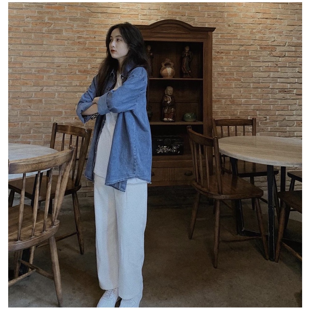 Áo sơmi bò 2 túi Quảng Châu CHANREEN