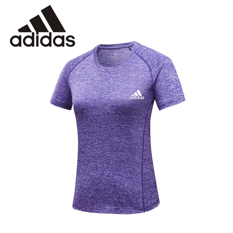 Adidas Áo Thun Thể Thao Chất Liệu Thấm Hút Khô Thoáng Nhanh Chóng Thời Trang Cho Nữ