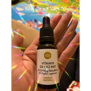 Vitamin d3 + k2 mk7 hàng nội địa đức-20ml / tăng hấp thụ canxi
