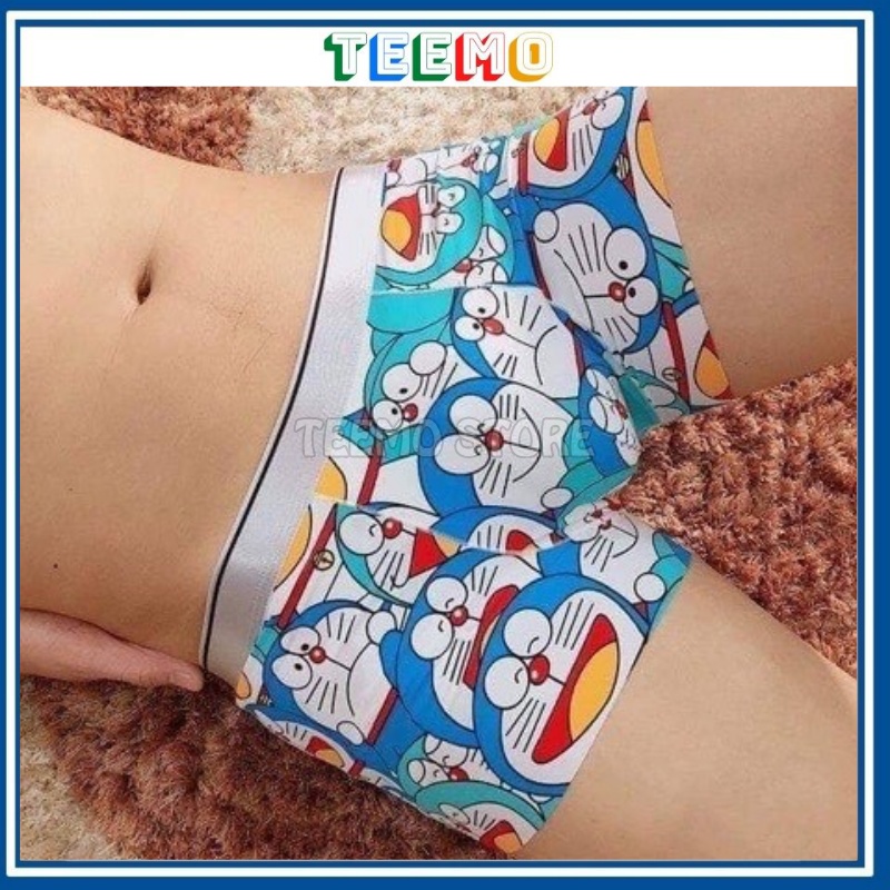 Quần sịp nam in hình, Quần lót nam thun lạnh in hình Doraemon, Shine bút chì hoạt hình co dãn 4 chiều | Teemo