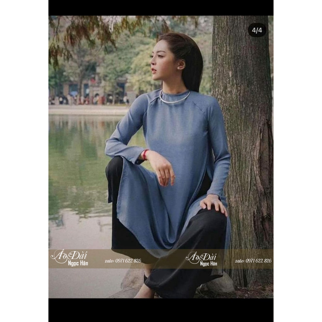 Áo Dài Nữ Xưa Dáng Suông Feather A10