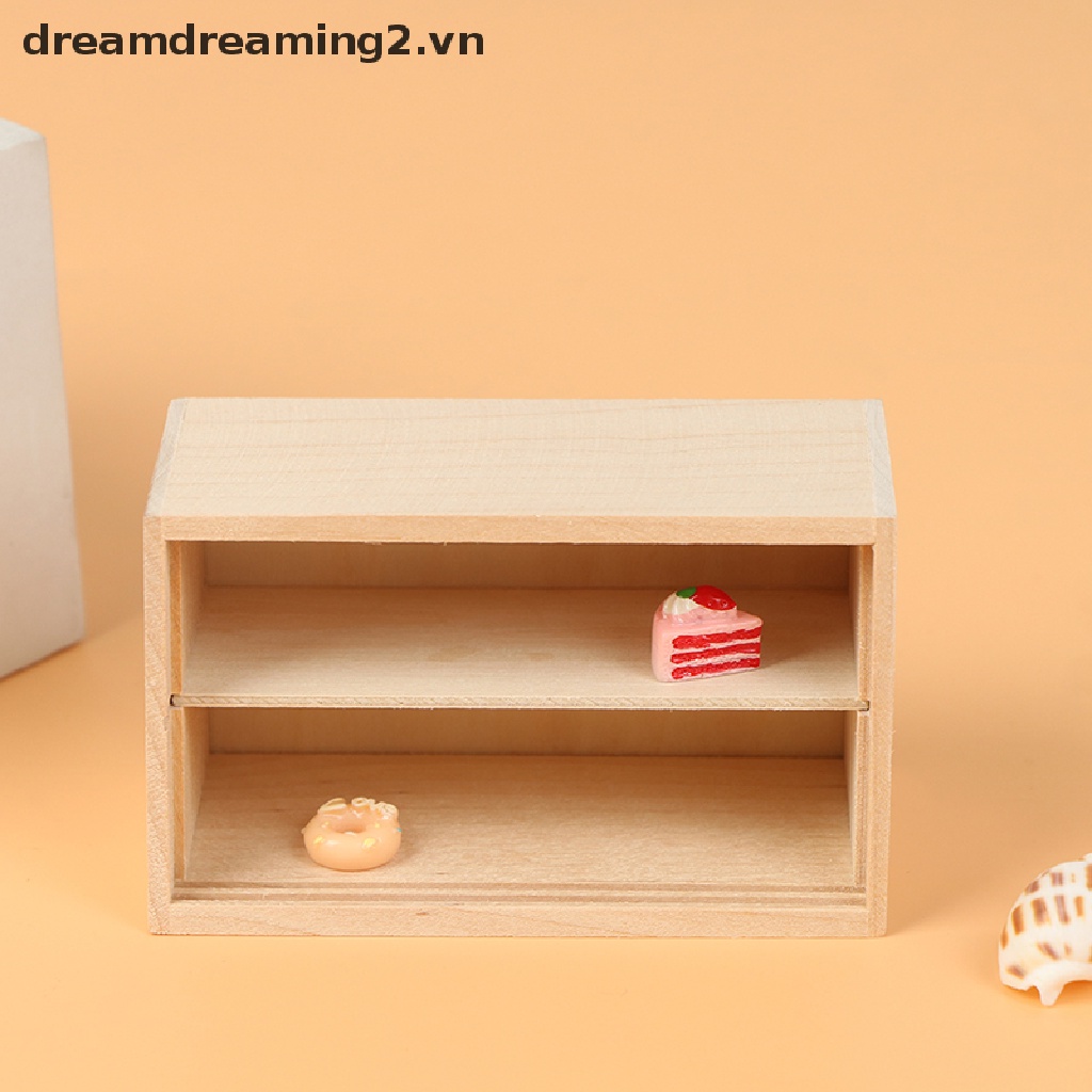 Mô Hình Tủ Gỗ Mini Tỉ Lệ 1: 12 Trang Trí Nhà Búp Bê